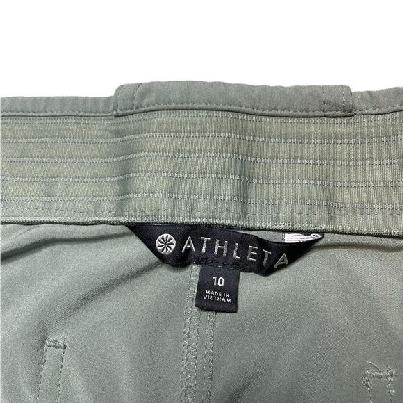 ATHLETA Tribeca Utility Crop Green Size 10 - Picture 9 of 9